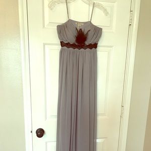 BCBG strapless gown
